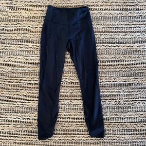 Lululemon high waisted black mesh leggings size 4